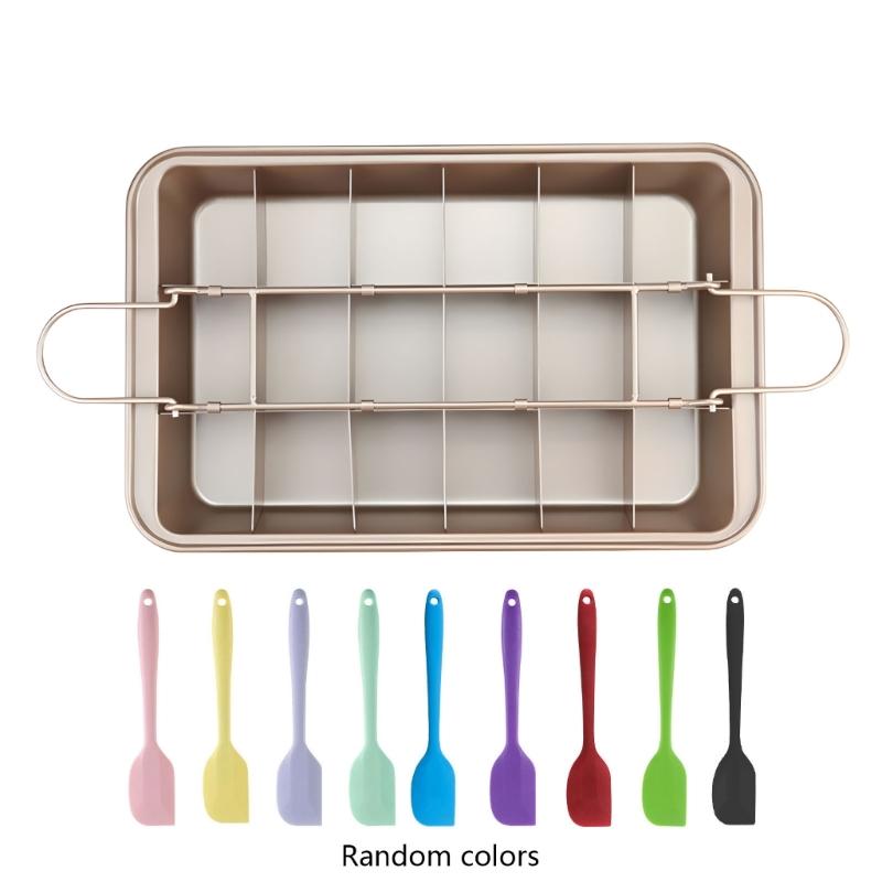 18 Compartment quadrilateral Cake Pan Removable Dividers Uniform Heat Distribution Carbon Steel Cookware For Celebration Items