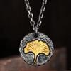Vintage Unisex Versatile Pendant Making Apricot Leaf Necklace
