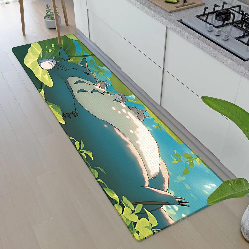 Tapis de Porte d'Entrée Anime Pour Totoros Tapis de Cuisine Antidérapant Tapis de Salon Tapis de Balcon Salle de Bain Tapis de Sol Tapis
