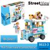 2025 Street Scene Lego-Compatible Architecture Model: Educational Assembly Toy for Kids and Boys