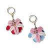 Creative Simulation Lily Keychain Fun Flower Access Card Protective Cover Car Key Ring Backpack Decoration Pendant Accessories