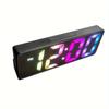 MIT Voice Control Digital Alarm Clock Temperature Date 2 Display Mode Snooze Night Mode Table Clock USB Type-C Port 2/24H LED Clock