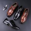 Fashion 2024 Fashion Men Leather Shoes Fashion Business Casual Shoes Wedding Party Shoes Designer Lace Up Derbies Shoes Japanese Style