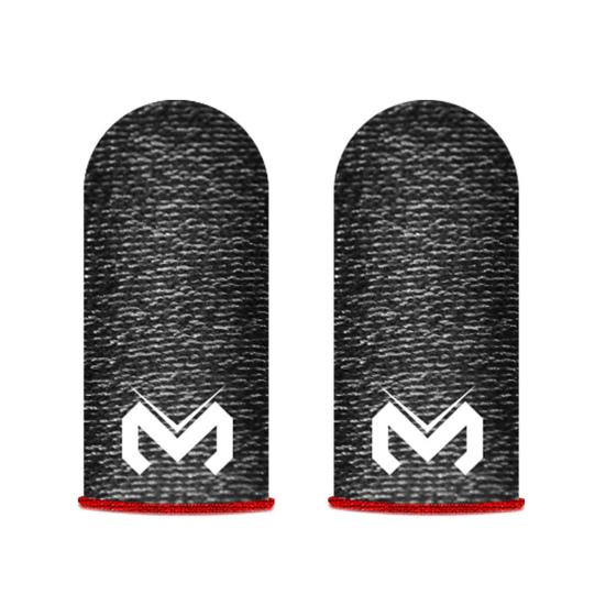 

1 Pair MEMO Finger Sleeve Breathable Sensitive Sweat-proof Faux Silver Fiber Gaming Finger Cover for PUBG Mobile Game