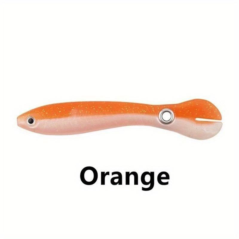 

1шт Дорожная подставная приманка биомиметическая ласточка рыба поддельная приманка мягкая приманка вьюн кресторотый окунь пресноводная рыба приманка оранжевый