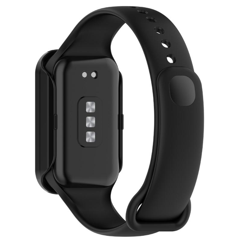 Screen Protector Case Full Coverage PC Protective Cover Washable Bumpers Housing Skin for Band 8 Active/Redmi Band 2