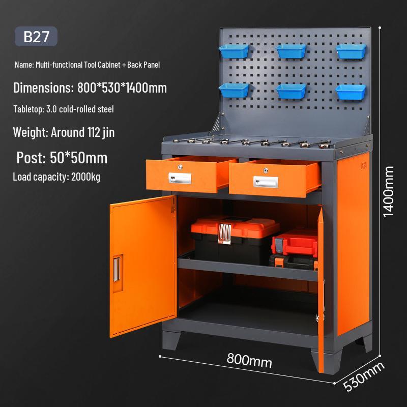 Heavy-Duty Multifunctional Tool Cabinet & Mobile Workbench
