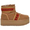 UGG Classic Mini II Short Snow Boots Women's Brown 1138492-CHE