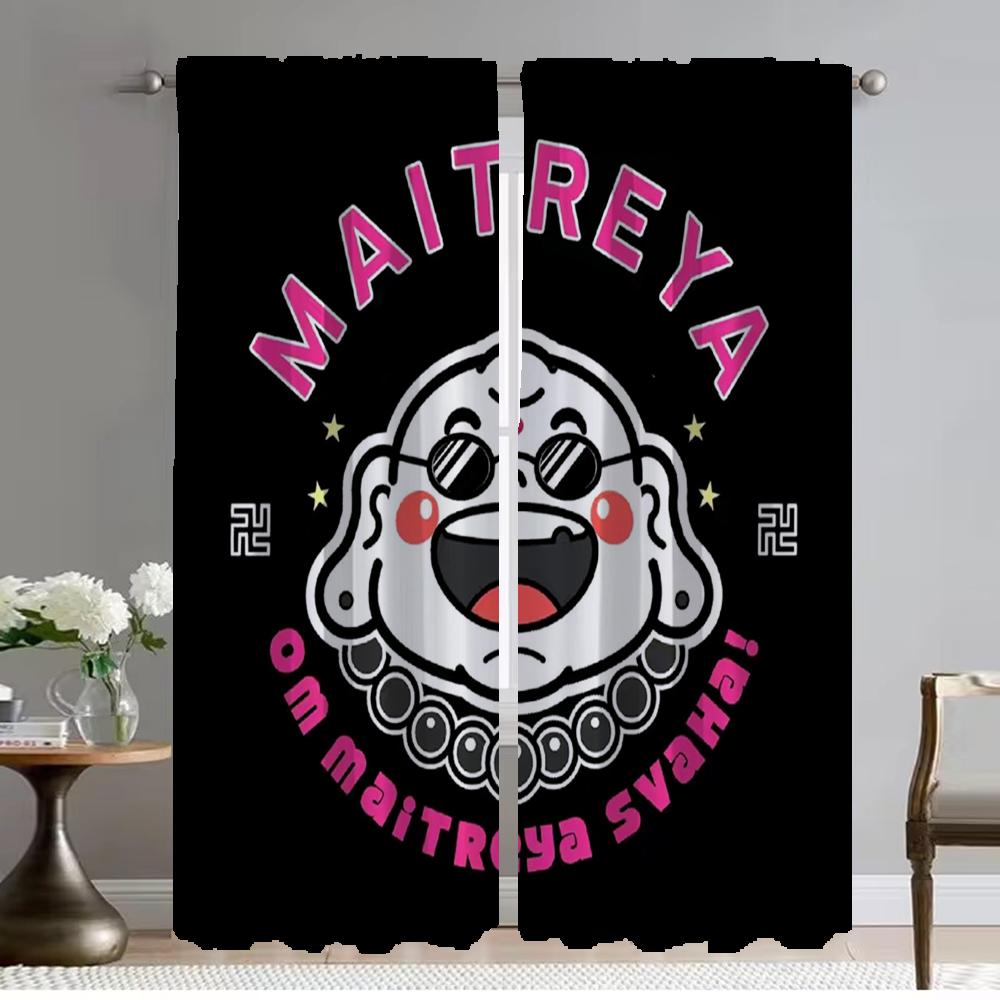 

Оконная штора для комнаты 2 панели Maitreya Современные шторы для гостиной Шторы для домашнего интерьера Шторы для украшения кухни на Хэллоуин W50xH70cmx2pcs-CL