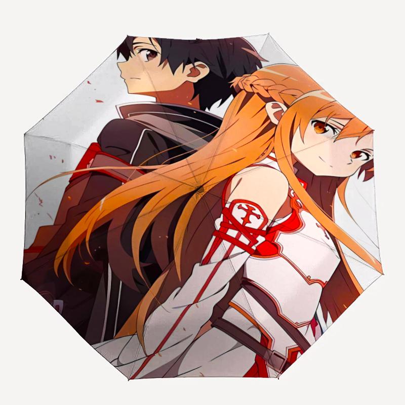 1pc Sword Art Online1 Umbrella, Sun Protection, And UV Shielding. It Has Eight Sturdy Ribs for Outdoor Use And Perfect Gift