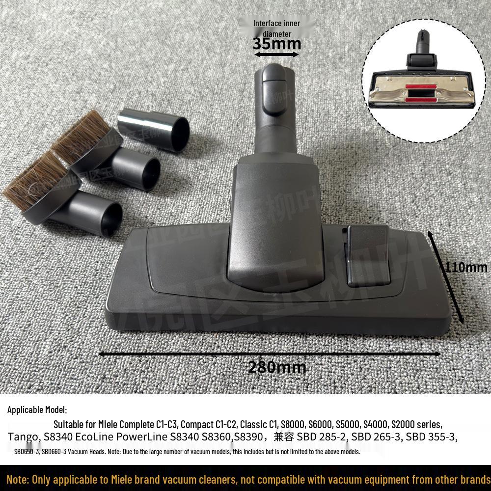 Compatible Miele Vacuum Cleaner Floor Brush Nozzle for S1/S2/S4/S5/S6/S8 Models