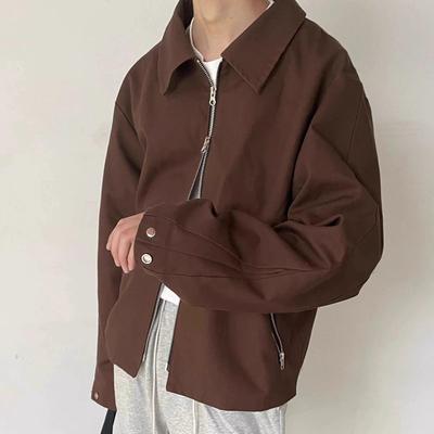 Trendy Men's High-End Zipper Jacket 2024 Clean Fit for Spring/Autumn