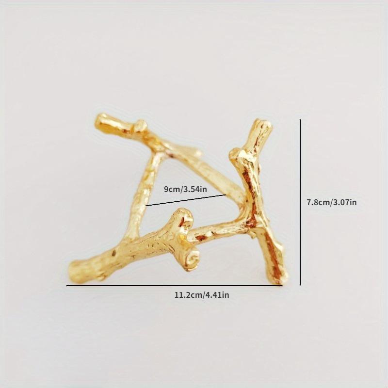 Треугольная ветка дерева, нижняя опора из сплава, хрустальный шар, основание, опора, рамка для дисплея, шар, украшение для дома, ремесла золотистый