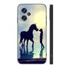 Horse Animal Black Silicone Phone Case For Xiaomi POCO X3 X4 NFC F3 F4 GT F5 M3 M4 M6 X5 X6 Pro 5G C55 C65 M5
