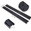 1 Pair 18 Inch   Bearing Cabinet Drawer Slider Runner Steel Slide Rails