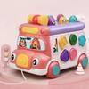 Plastic Music Activity Bus Baby Toy Montessori Whack-a-Mole Toys  Desktop Decor