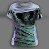 Mens Loose Fit Hooded Sweatshirt Halloween Horror Cartoon Print Long Sleeve Pullover Teens Adults
