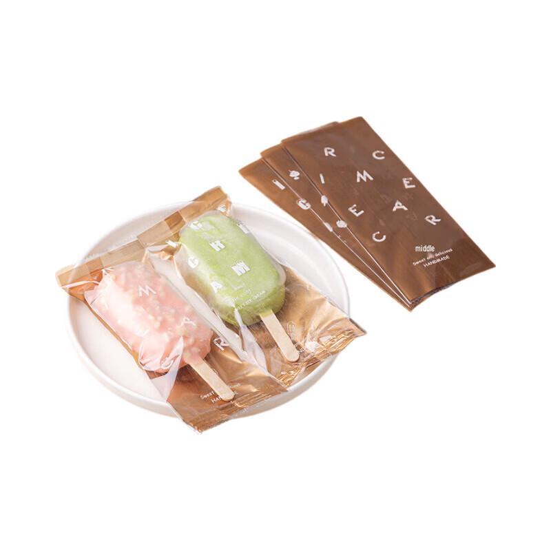 Bolsas gruesas para hacer paletas de helado caseras estilo inglés dorado