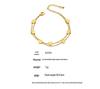 Elegant EU-US Style Double-Layer Heart Bracelet - Cute, Simple, 18K Gold-Plated Stainless Steel Jewelry