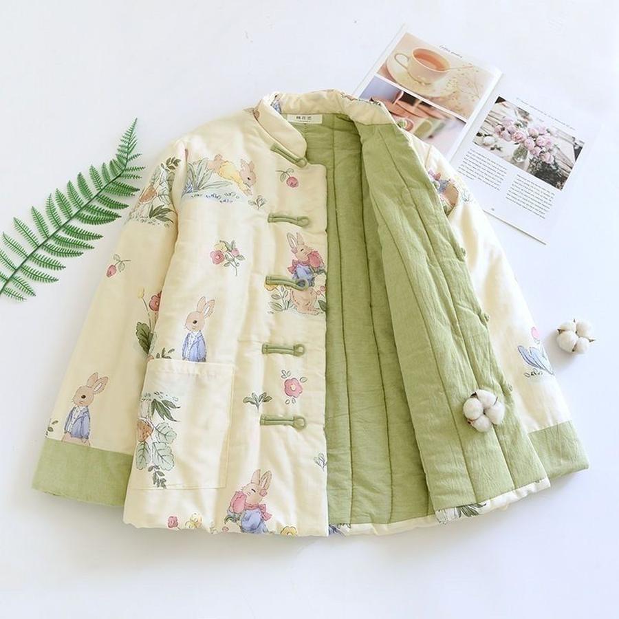 

Сатинова пухнаста бавовняна куртка Зимова з коміром-стійкою Китайський стиль Жіноче бавовняне пальто Верхній одяг Товста тепла куртка XL блискучий рожевий колір