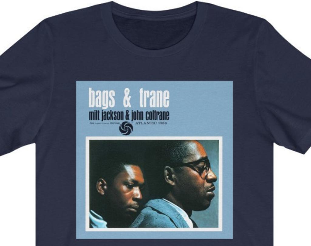 John Coltrane Milt Jackson T Shirt and kids tshirt, Jazz Music Tee, Vintage Album Cover Graphic Print, Retro Black History Band Shirt and kids tshirt