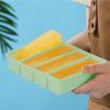 Strip-shap Ice Cubes Trays Silicone Ice Cubes Square Tray Mold Cubes Easy-Release Ice Cubes Molds Refrigerated Food Storage Box