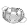 Stainless Steel Colander Multipurpose Mesh Strainer Baskets Fruit Vegetable Drain Basket with Handles for Kitchen Supply