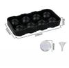 Food-Grade Silicone Ice Ball Mold - 6 or 8 Round Ice Balls, Easy Release, For Home or Commercial Use