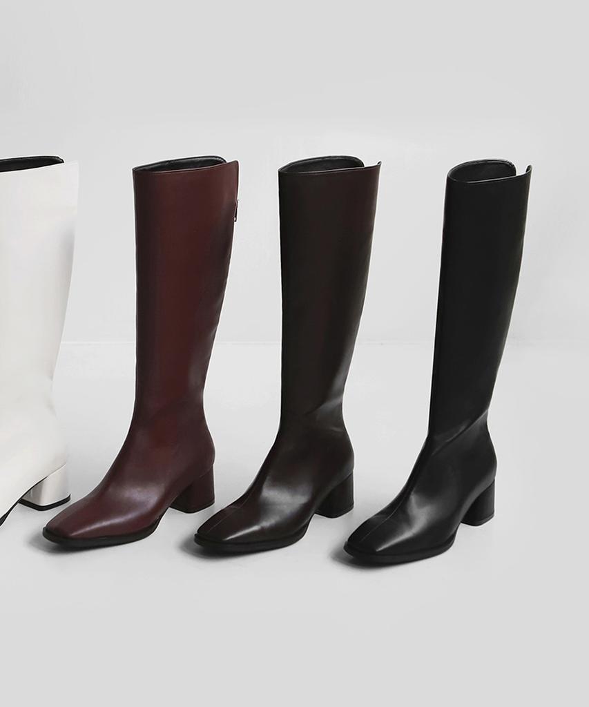 Sappun Levera Square Long Boots (5Cm) (Type B)