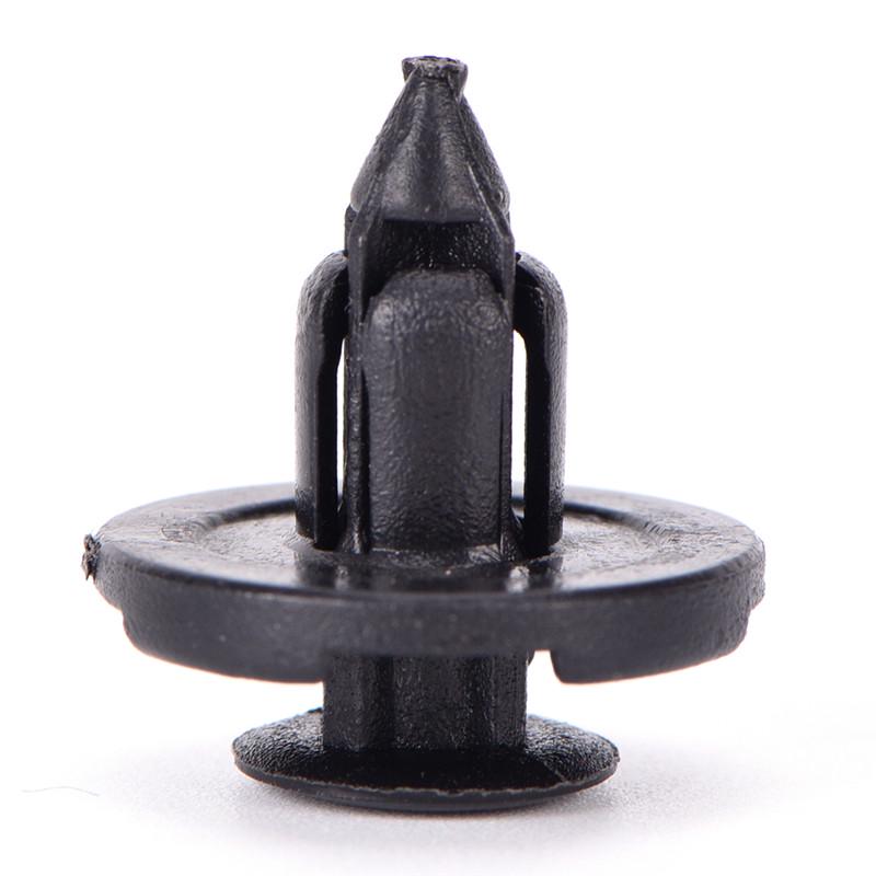 50X 8Mm Auto Mașină Bară de Protecție Aripă Reținător Apăsați Plastic Negru Cleme Fixe Elemente de Fixare