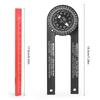 Miter Saw Protractor, Lightweight ABS Angle Gauge with 360 Rotation for Accurate Carpentry and Woodworking