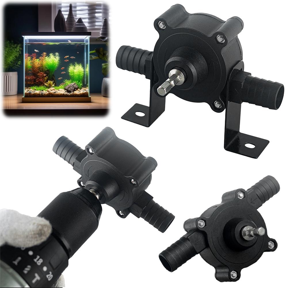 Electric Drill Pump Portable Mini Hand Liquid Transfer Pump Self-priming DC Centrifugal Pump Home Garden Outdoor Tool