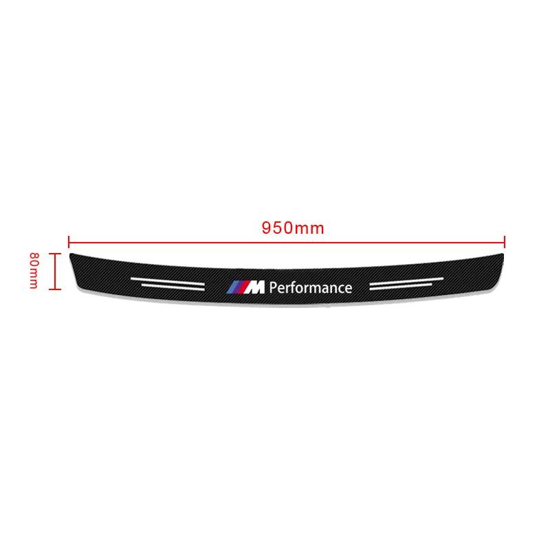 1pcs Carbon Fiber Car Trunk Rear Bumper Sticker Guard Plate Protector For BMW 1 3 4 5 7 Series X1 X3 X4 X5 X6 E81 E87 F30 F31 F34 F32
