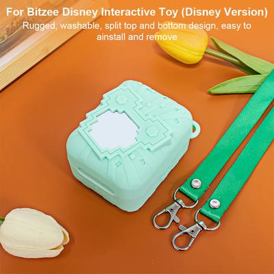 Silicone Cover Case with Lanyard Protective Skin Cover Protective Case Protective Holder Skin for Bitzee Dis Ney Interactive