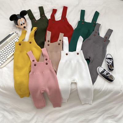 Autumn Knit Baby Romper: Korean Style for Boys & Girls, Fashionable Overalls
