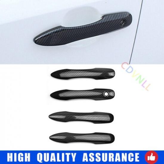 For Toyota Corolla 19- Carbon Fiber Exterior Side Door Handle Frame Trim 4X