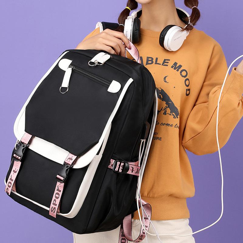 Schulrucksack Für Teens – Große Kapazität, Wasserabweisend, Mit Laptopfach