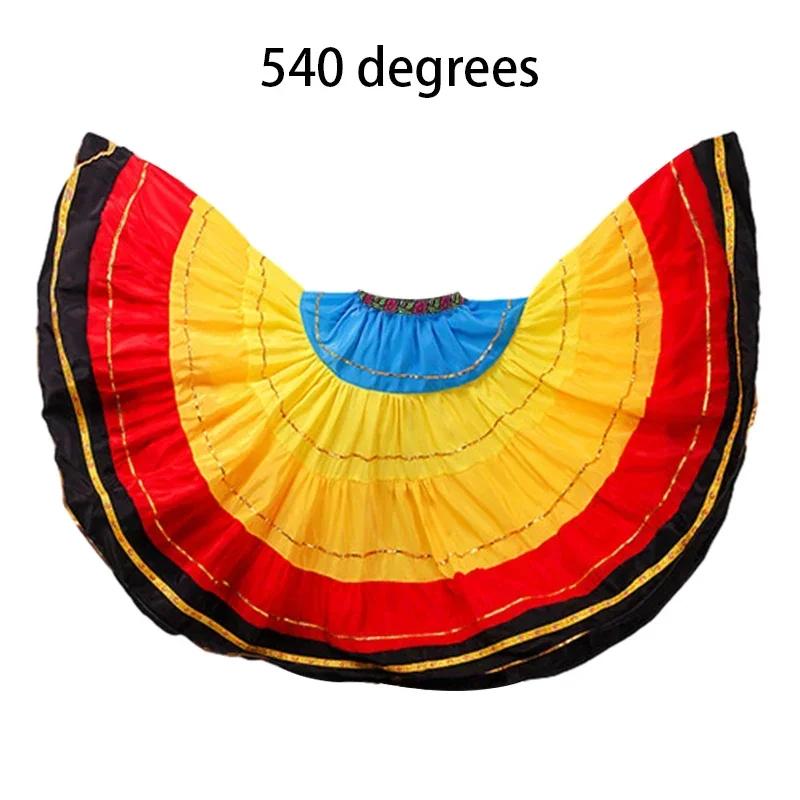 Tradiční oděvy Národní styl Taneční oblečení Yi Starověké etnické taneční oblečení Monglické taneční šaty Lidová cvičební sukně Čínské