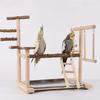 Pet Bird Cage Funfair Stand Swing Parrots Swing Gym Toy Funfair Training