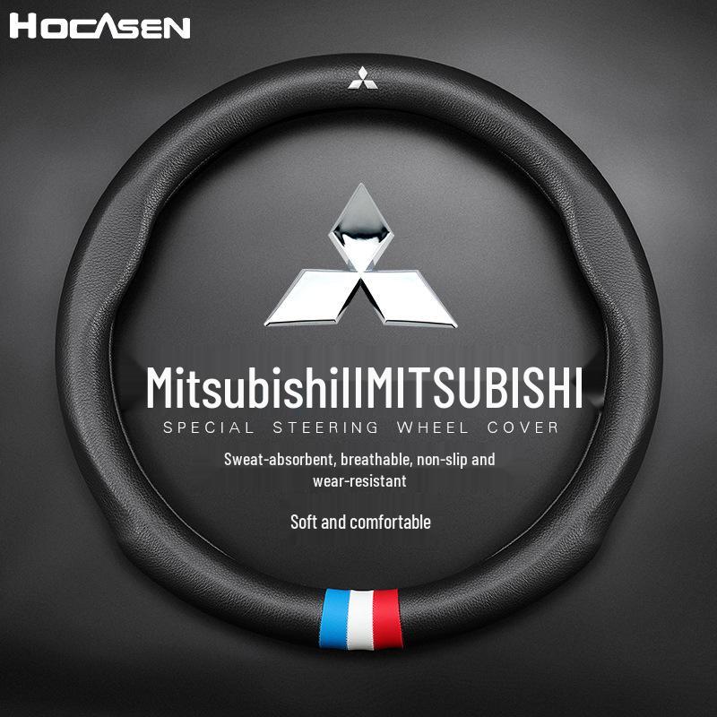 Husă Volan din Piele Naturală pentru Mitsubishi Outlander, Eclipse, Pajero Sport, Lancer EX