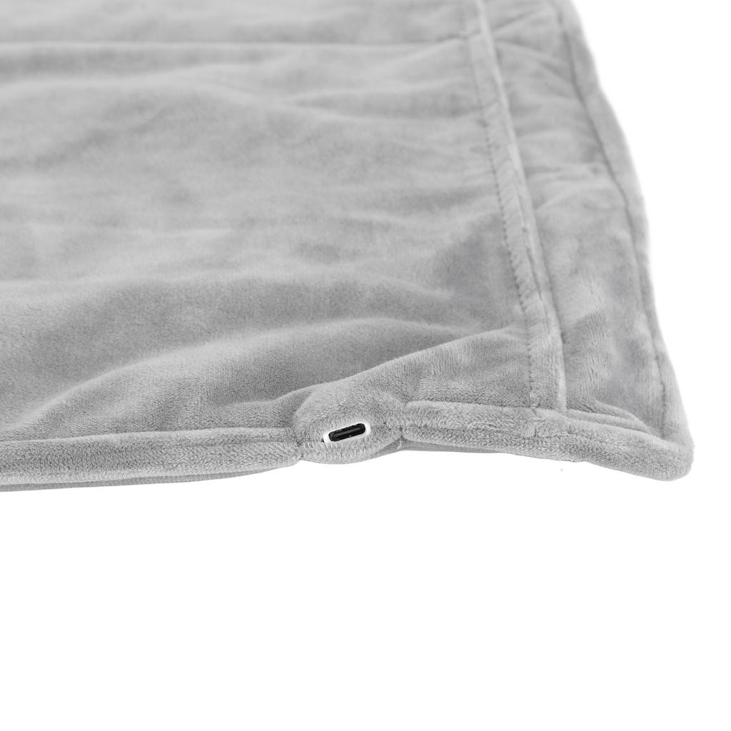 Elektrischer beheizbarer Fußwärmer USB-betrieben Fußheizkissen Weicher Plüsch Fördert die Durchblutung Fußwärmer für Bett Büro Reise