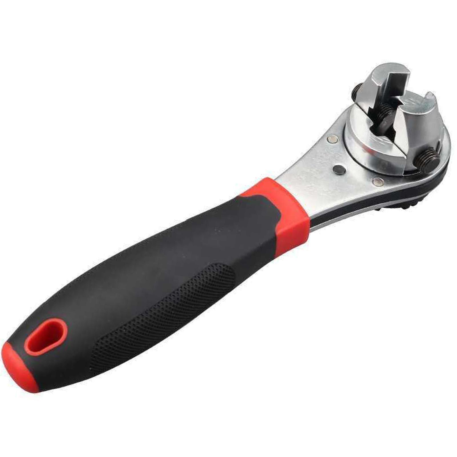 

6-22 мм Динамометрический ключ Регулируемый трещоточный ключ с нескользящей рукояткой Трещоточный ключ для водопроводных труб Инструмент для ремонта