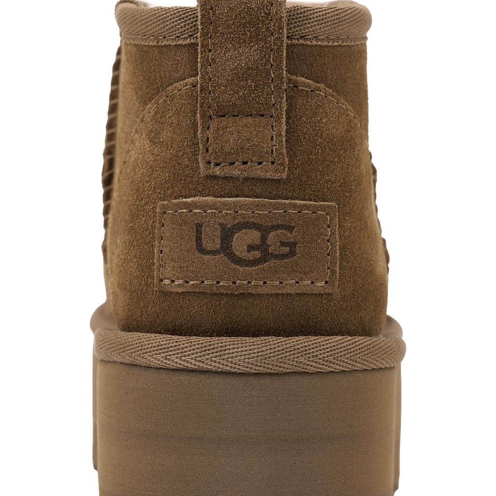UGG Botte Plateforme Ultra Mini Classique Châtaigne Baskets Femme Marron 1135092-CHE
