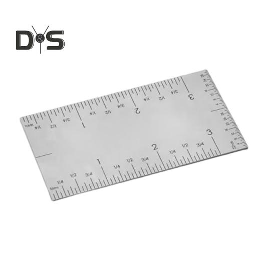 

1/2 шт. линейки для деревообработки компактный дизайн портативные многофункциональные прочные нержавеющие линейки с квадратными краями прецизионные линейки 1pc
