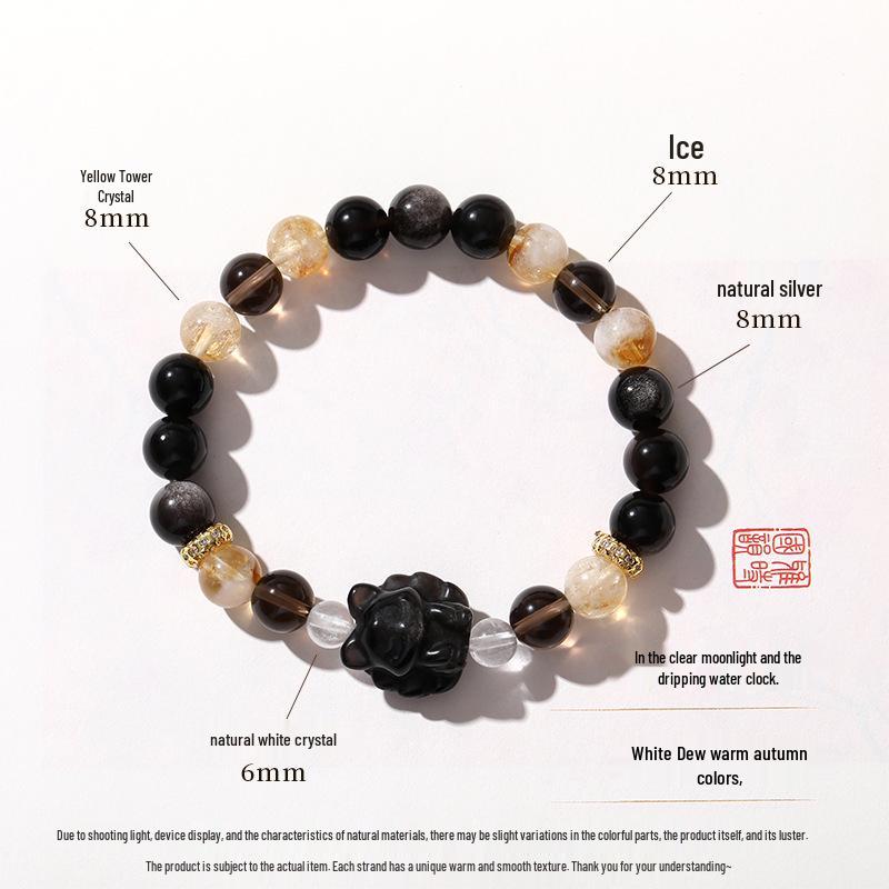 Aquamarine & White Crystal Beaded Bracelet: Fairy Summer Style for Girls, Sweet & Simple Fashion Hand Jewelry with a High-End Feel