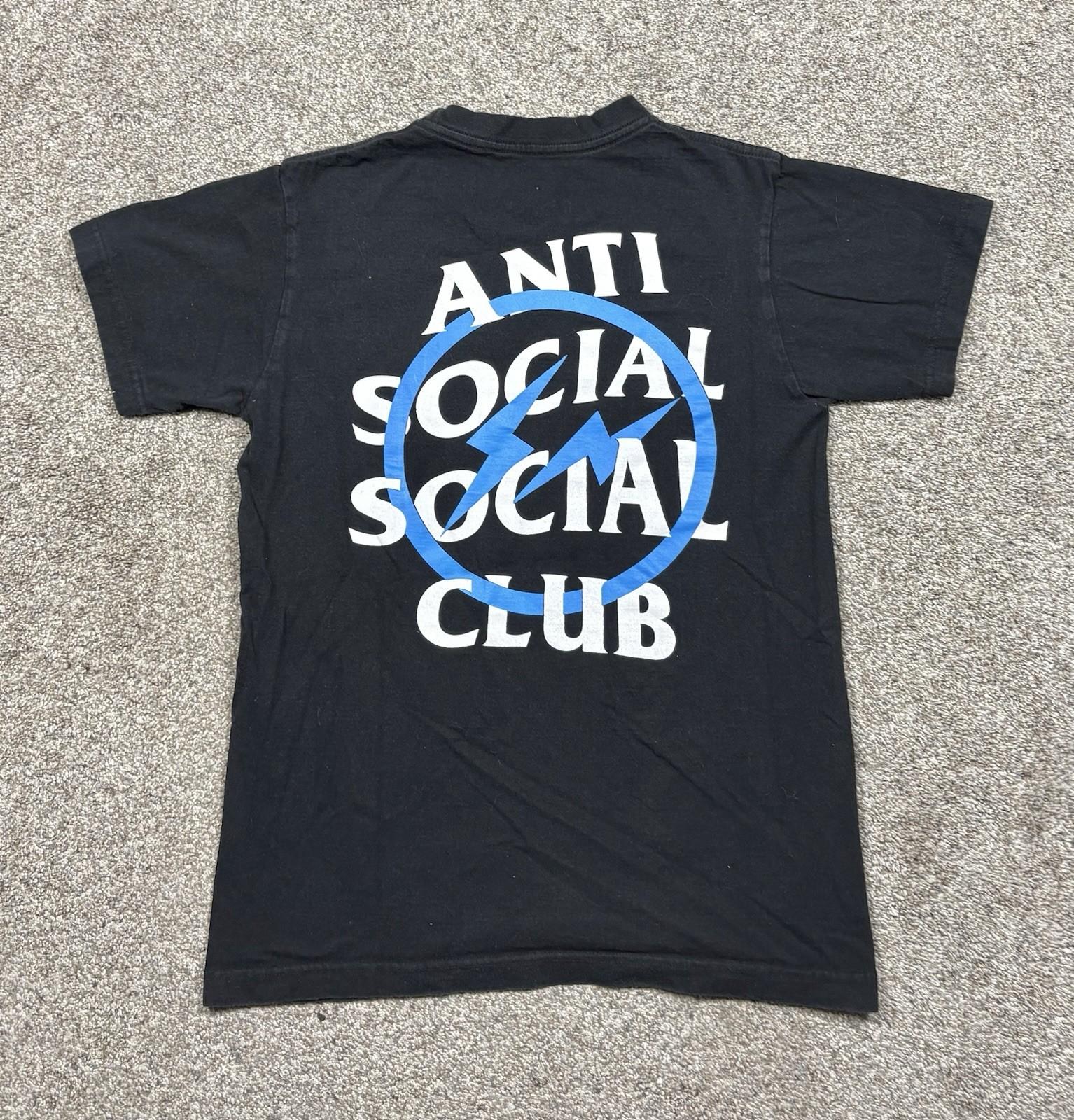 Anti Social Social Club T-Shirt Men’s Size Small ASSC Fragment Black Blue Unisex T-Shirt XXL