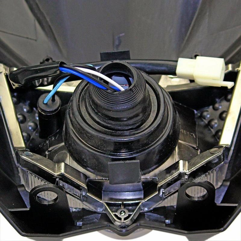 Evrensel Motosiklet Grenaj Far Hi/Lo Hüzme Işığı Street Fighter Dirtbike