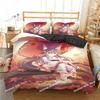 Lovely Anime Girl Bedding Set Kawaii Printed Single Comforter Quilt Bed Cover Duvet Cover Pillow Case 3 Pieces Kids Adult Size