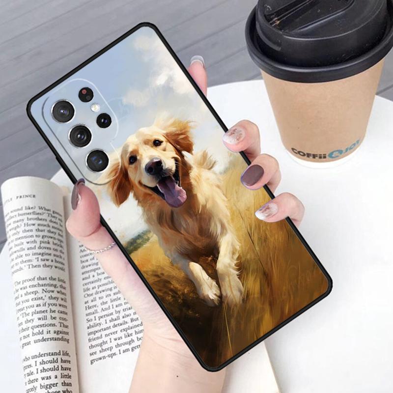 Golden Retriever Dog phone case Cover For Samsung Galaxy S24 S25 Ultra S21 S22 Ultra S10E Note 10 Plus Note 20 FE S23