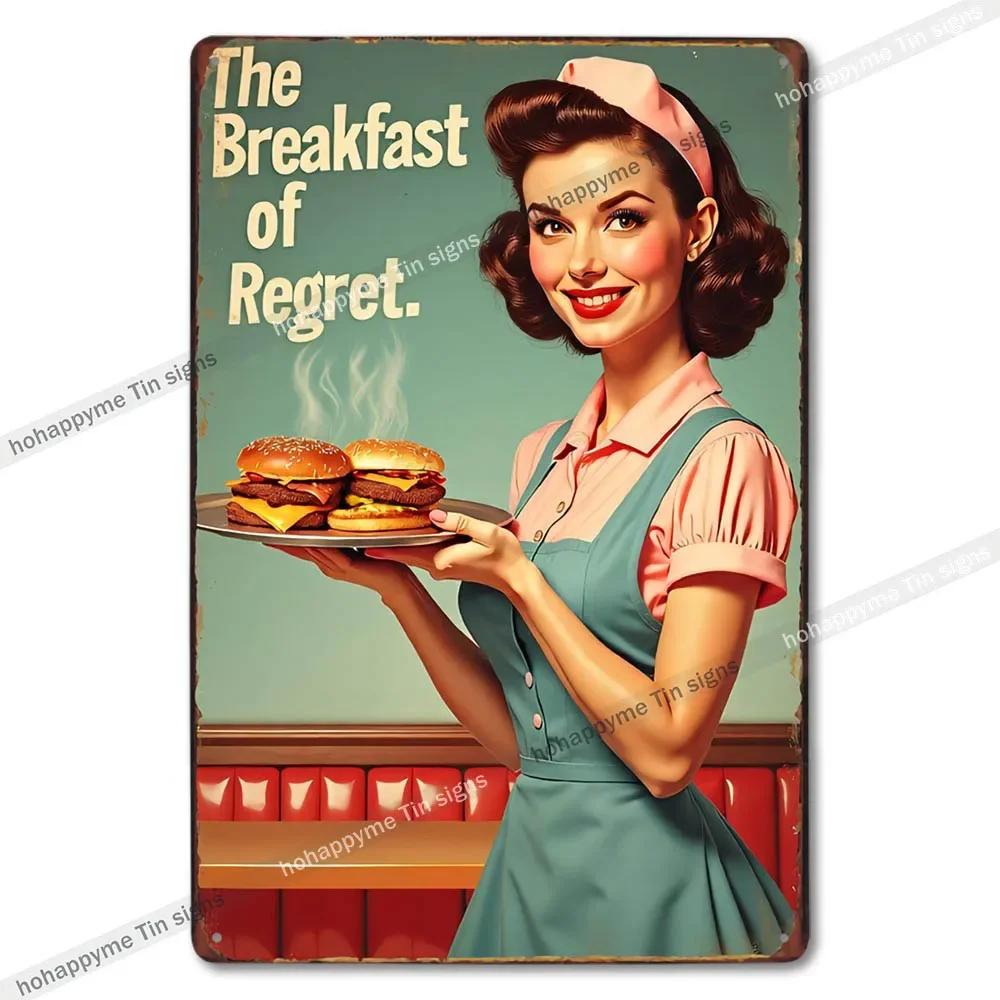 Retro Metal Tin Signs Vintage Food Ad Kitchen Wall Decor Home Art